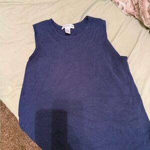 Vintage 90s Blue Sleeveless Top